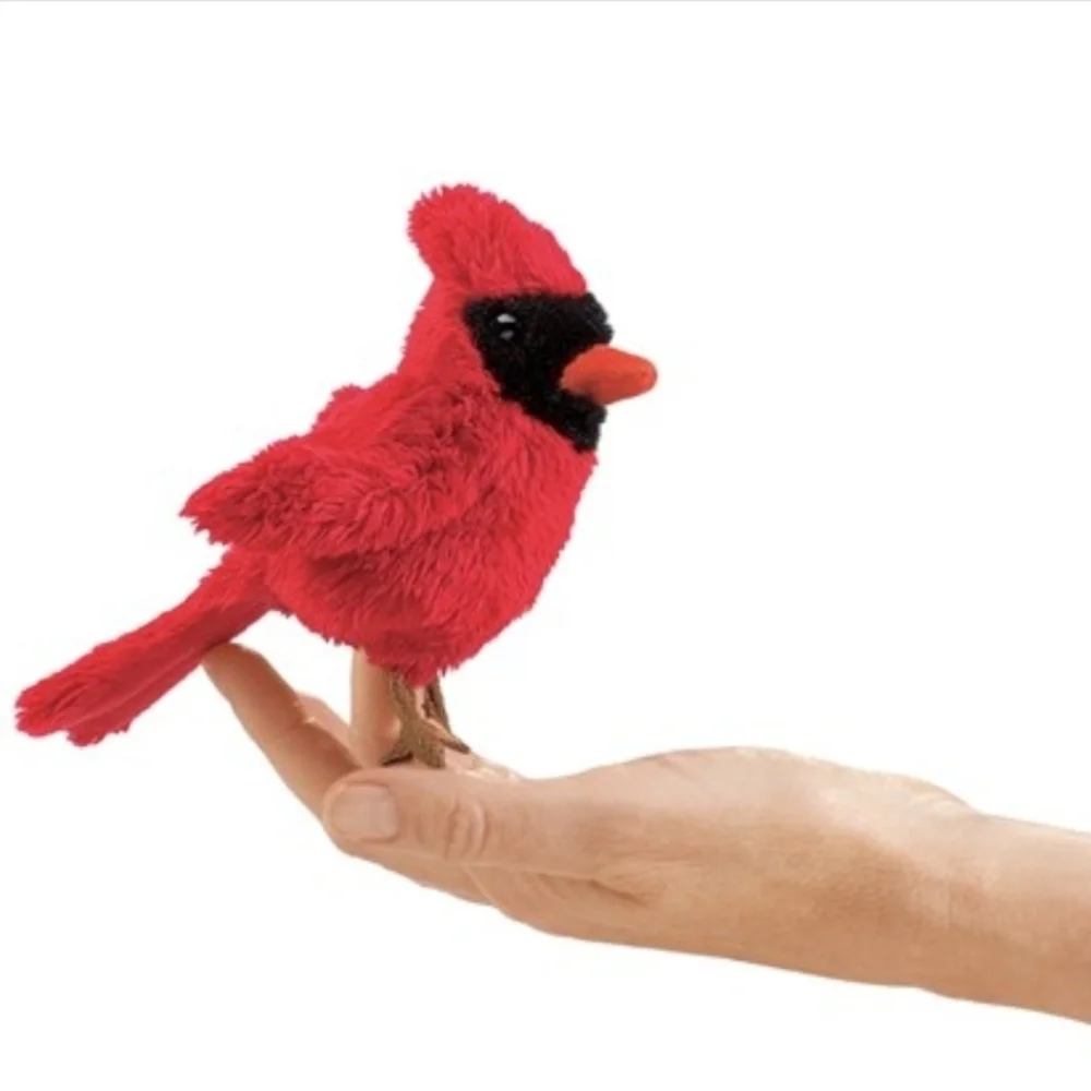 Folkmanis Puppets Plush Red Bird Toy